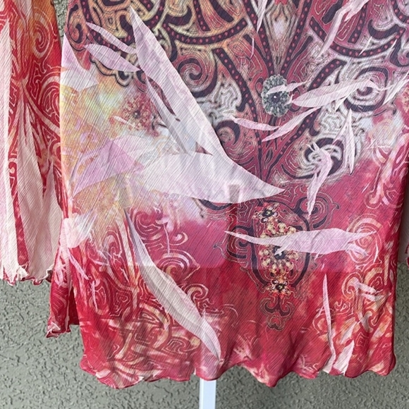 Desigual Red and White Boho Tunic - Picture 4 of 4